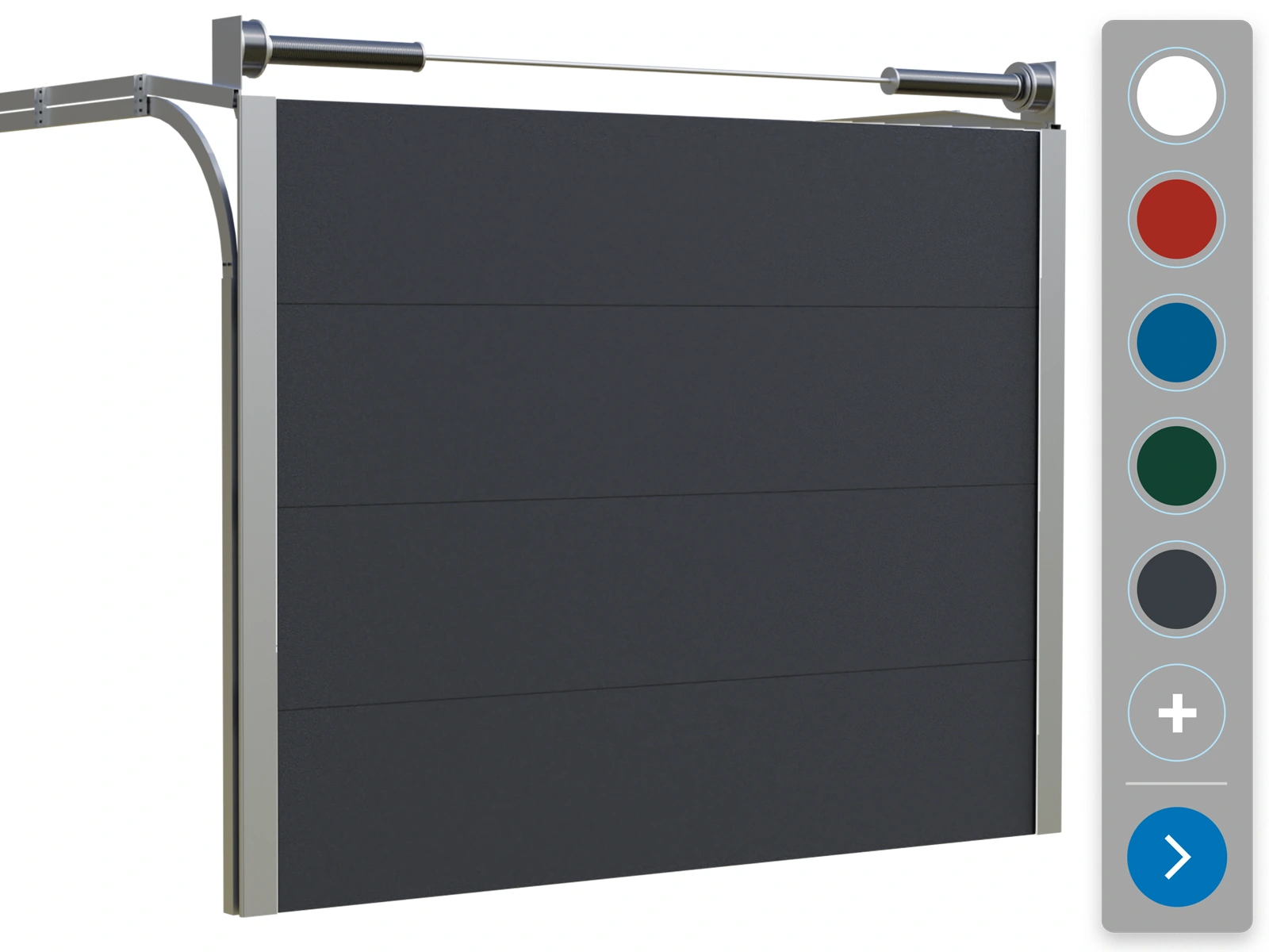 Sekčná garážová brána ETILA SILENT THERMO | 60mm hladký panel | bežné farby