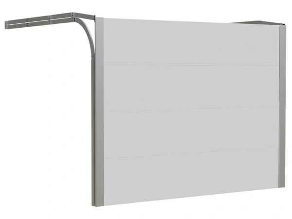 Typizovaná sekčná garážová brána ETILA SILENT | biela - RAL 9016