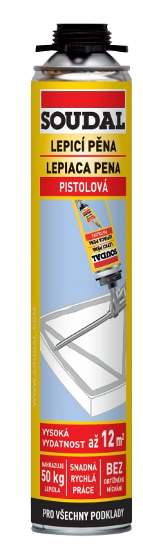 SOUDAL pištoľová lepiaca pena na parapety a izolácie