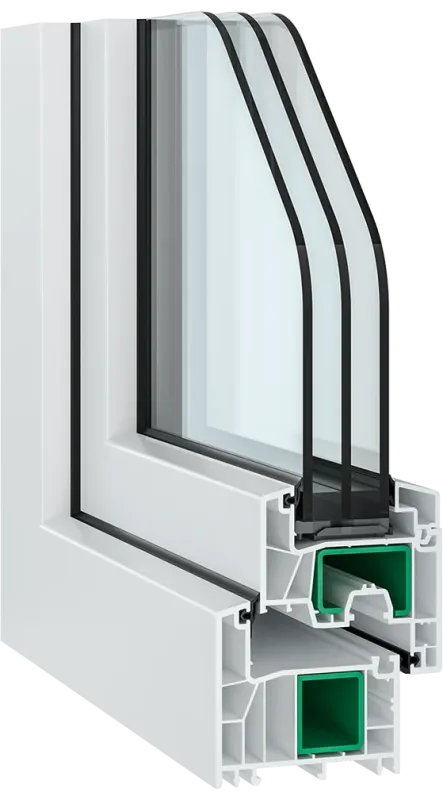 Jednokrídlové plastové okno | otváravo-sklopné | pravé | 600x800mm | farba biela