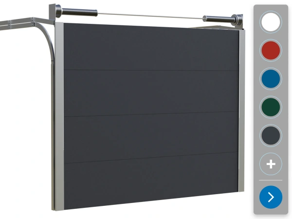 Sekčná garážová brána ETILA SILENT THERMO | 60mm hladký panel | bežné farby