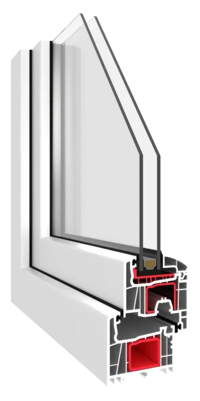 Jednokrídlové plastové okno | fixné | 400x400mm | farba biela