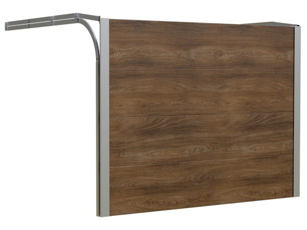 Typizovaná sekčná garážová brána ETILA SILENT | orech