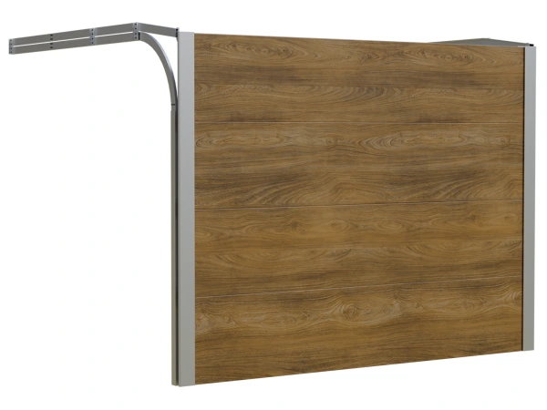 Typizovaná sekčná garážová brána ETILA SILENT | zlatý dub