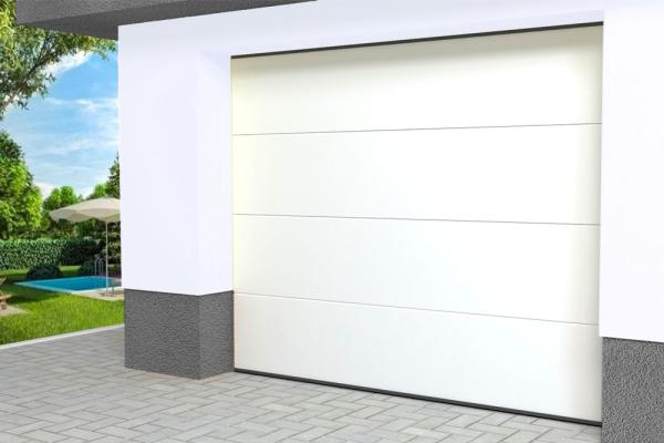 Sekčná garážová brána ETILA SILENT | pruhovaný panel | bežné farby