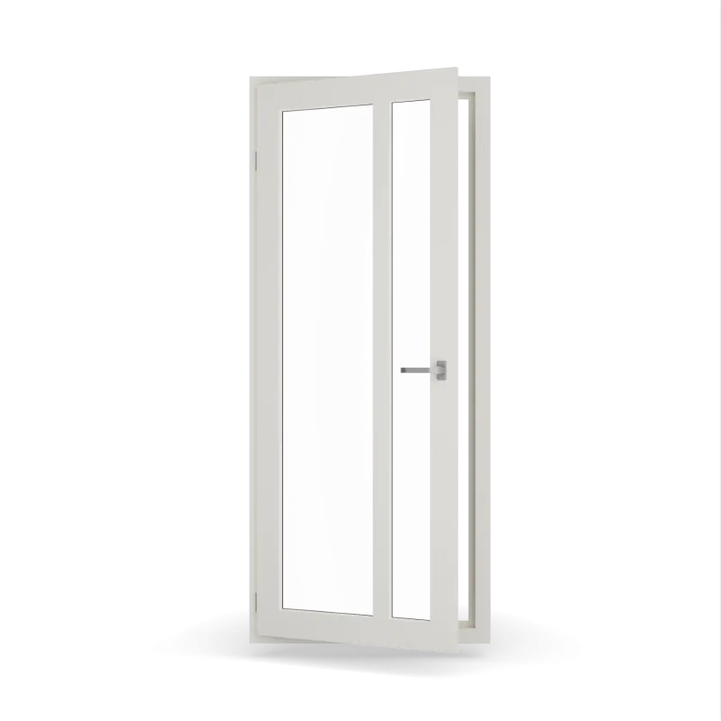 Jednokrídlové balkónové dvere s vertikálnou priečkou PREMIUM