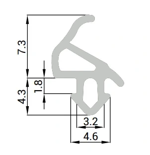 Tesnenie na plastové okná | profil ALUPLAST | sivá RAL7035