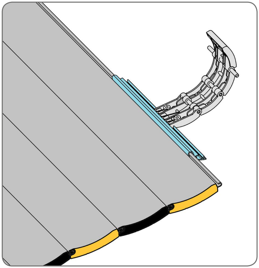 Krok 8 – Príprava pružných závesov v nábalovej sade