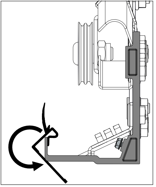 Detail tesnenie na zvislom kovaní