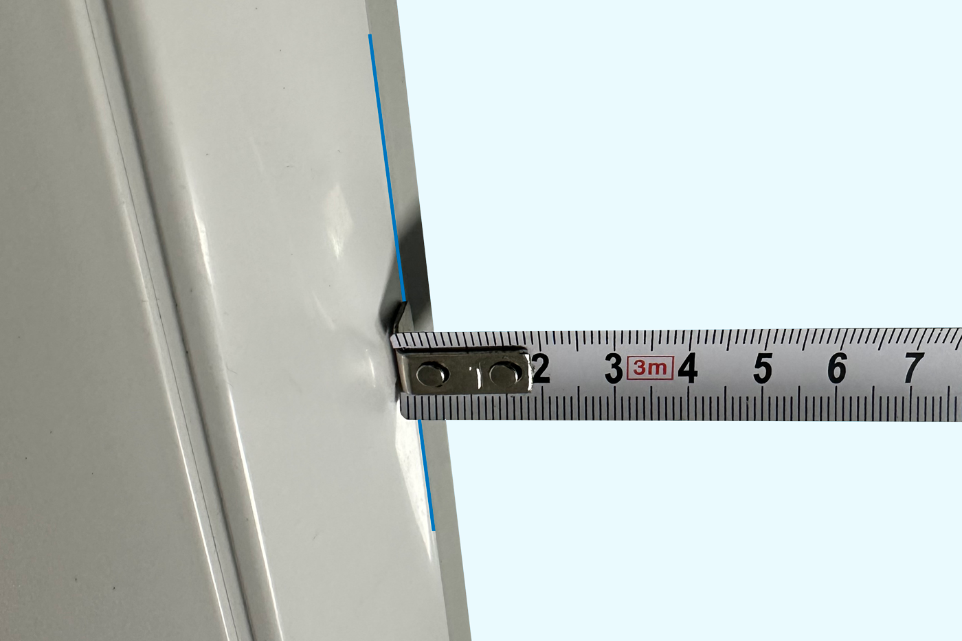 zameranie šírky vnútornej žalúzie - od